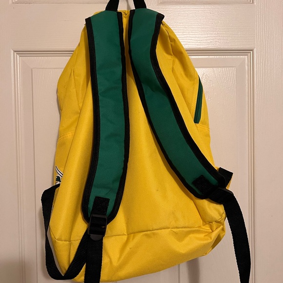 Kids Oakland Athletics A’s Harvey mascot yellow green backpack - Picture 2 of 2